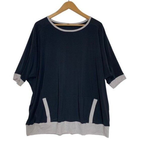 SYMPLI - Motion Kangaroo Pocket Top - *Graphite Fog* - Size 12 - NWT - Picture 3 of 3